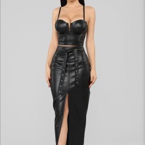 NWT Fashion Nova Dare Devil Skirt Set